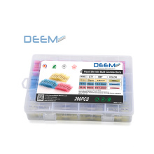 DEEM 200pcs Higher thickness rating Heat Shrink Connector Kit